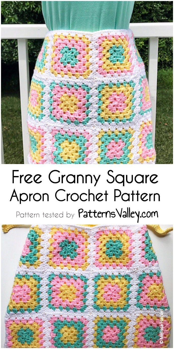 Crochet Apron Pattern Free Free Granny Square Apron Crochet Pattern Crochet Pinterest
