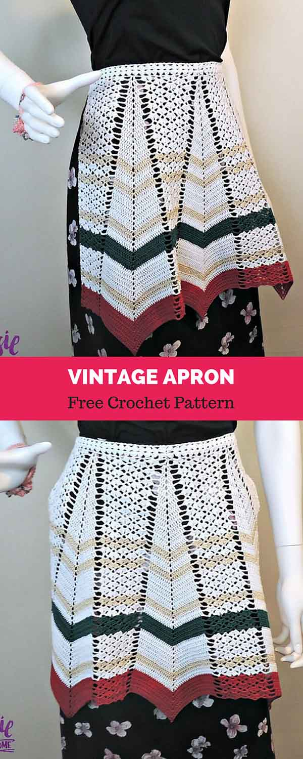 Crochet Apron Pattern Free Vintage Apron Free Crochet Pattern All About Patterns