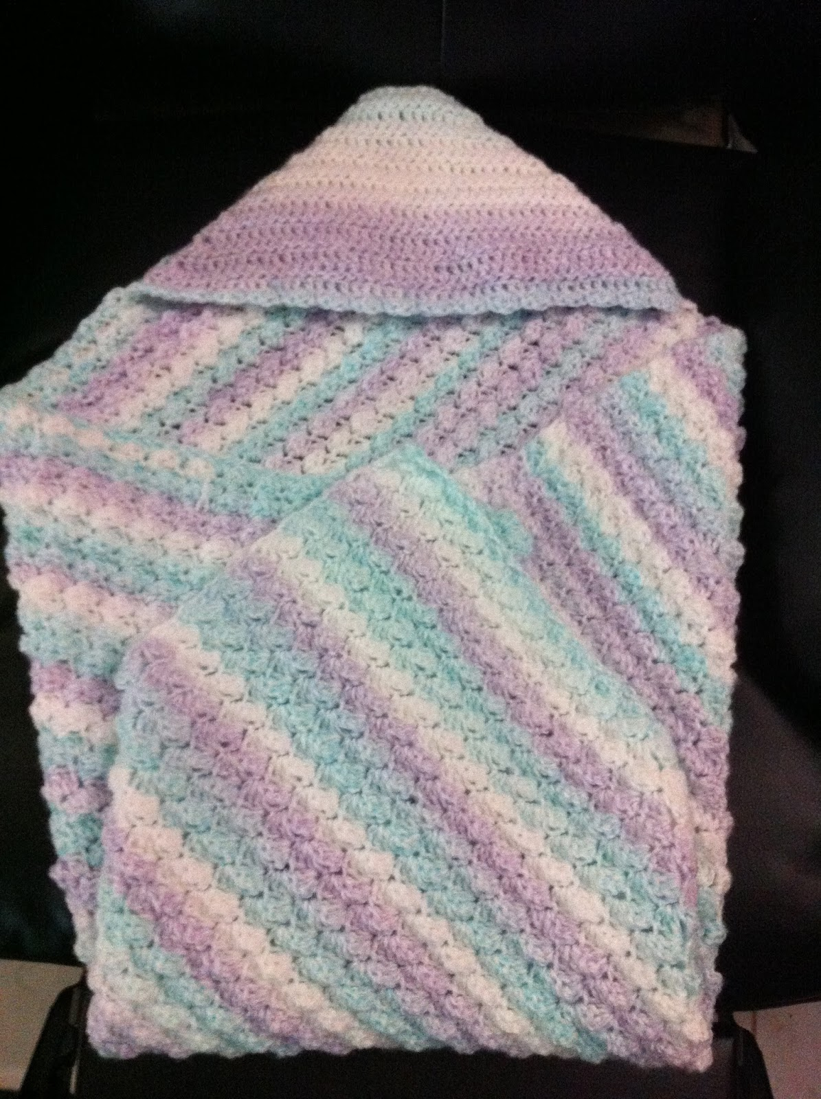 Crochet Baby Blanket Free Pattern Crochet Hooded Ba Blanket Free Pattern Not My Nanas Crochet