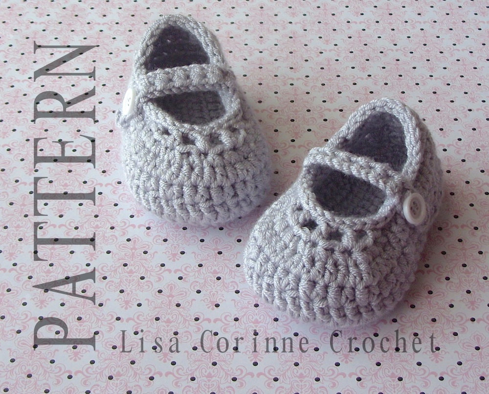 Crochet Baby Booties Pattern Crochet Ba Booties Pattern Ba Mary Jane Shoes Crochet Etsy