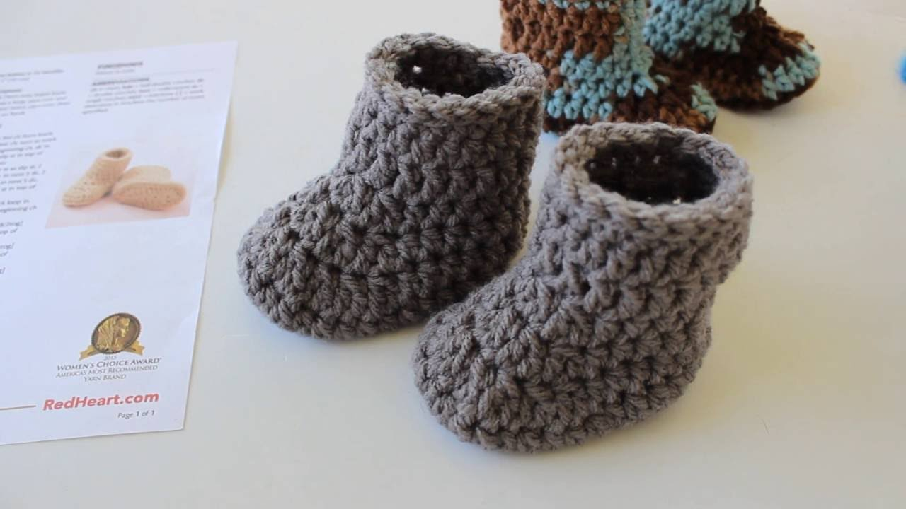Crochet Baby Booties Pattern Warm Crochet Ba Boots Youtube