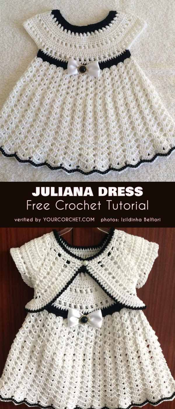 Crochet Baby Dress Free Pattern Juliana Dress Free Crochet Tutorial Start To Crochet Crochet