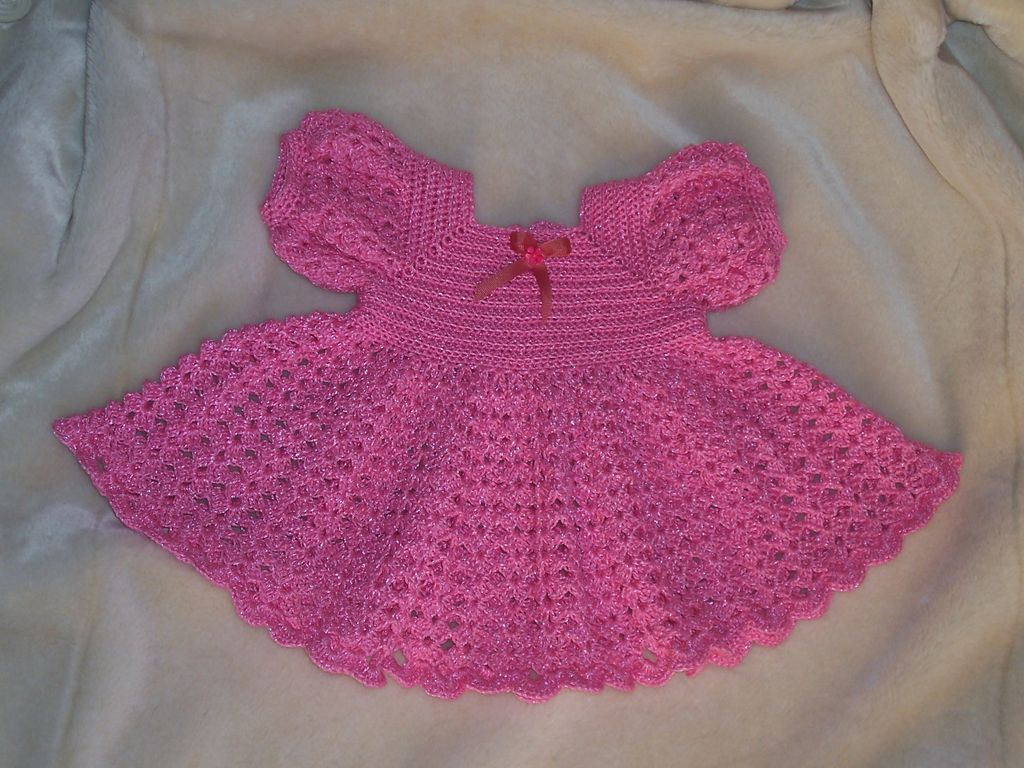 Crochet Baby Dress Free Pattern Ruffled Ba Dress