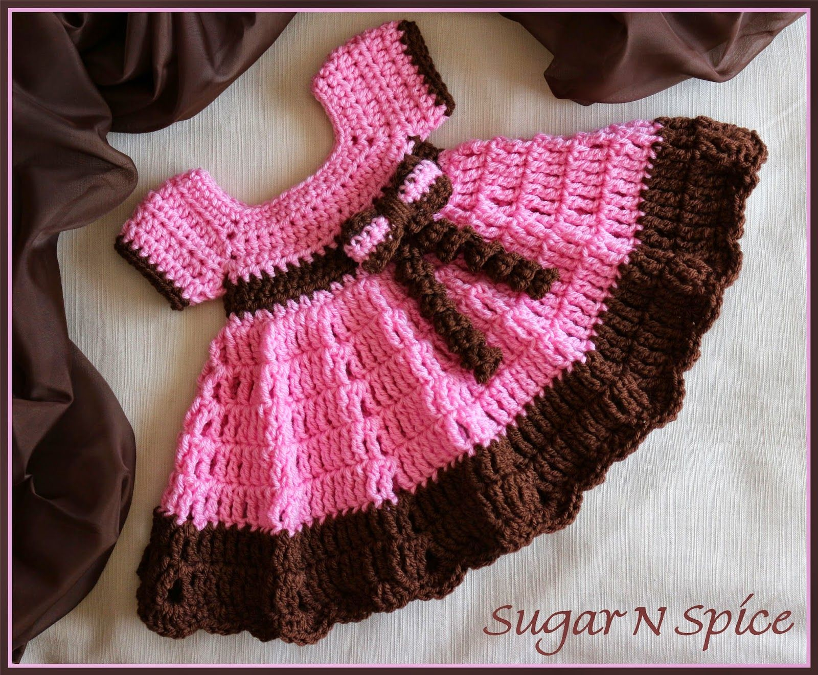 Crochet Baby Dress Free Pattern This Housewife Life Sugar N Spice Dress Free Pattern Beautiful