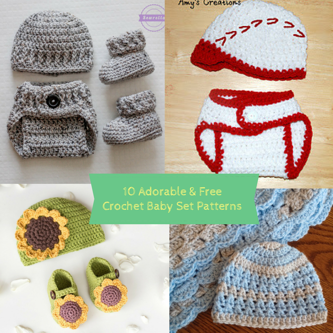 Crochet Baby Hat And Diaper Cover Pattern 10 Adorable Free Crochet Ba Set Patterns Cute Cozy Crochet