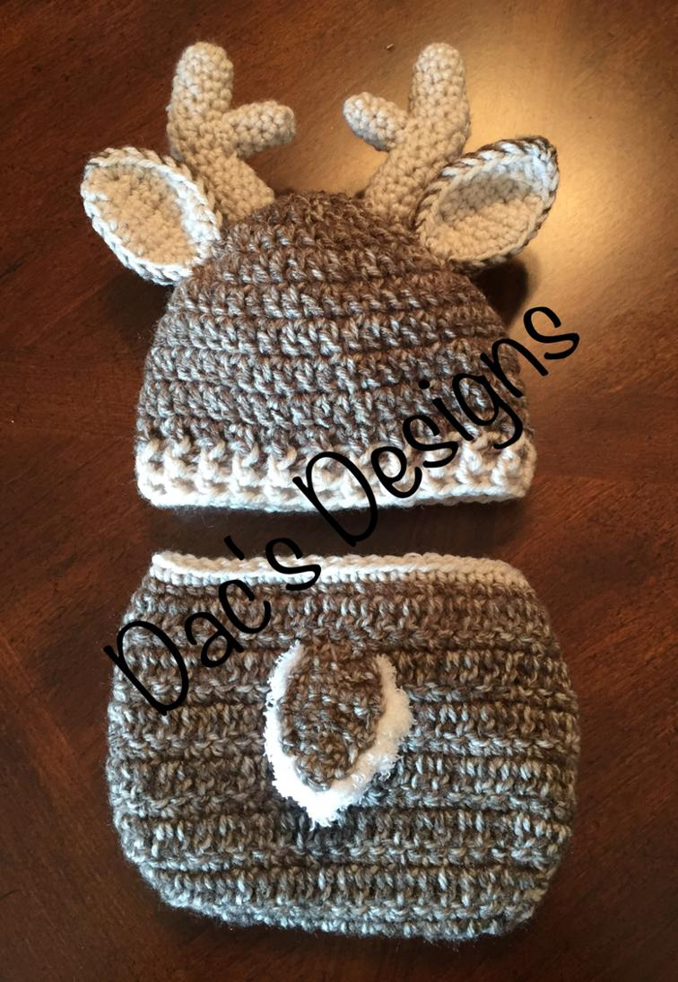 Crochet Baby Hat And Diaper Cover Pattern Crochet Pattern Ba Deer Outfit Hat Diaper Cover Bluprint