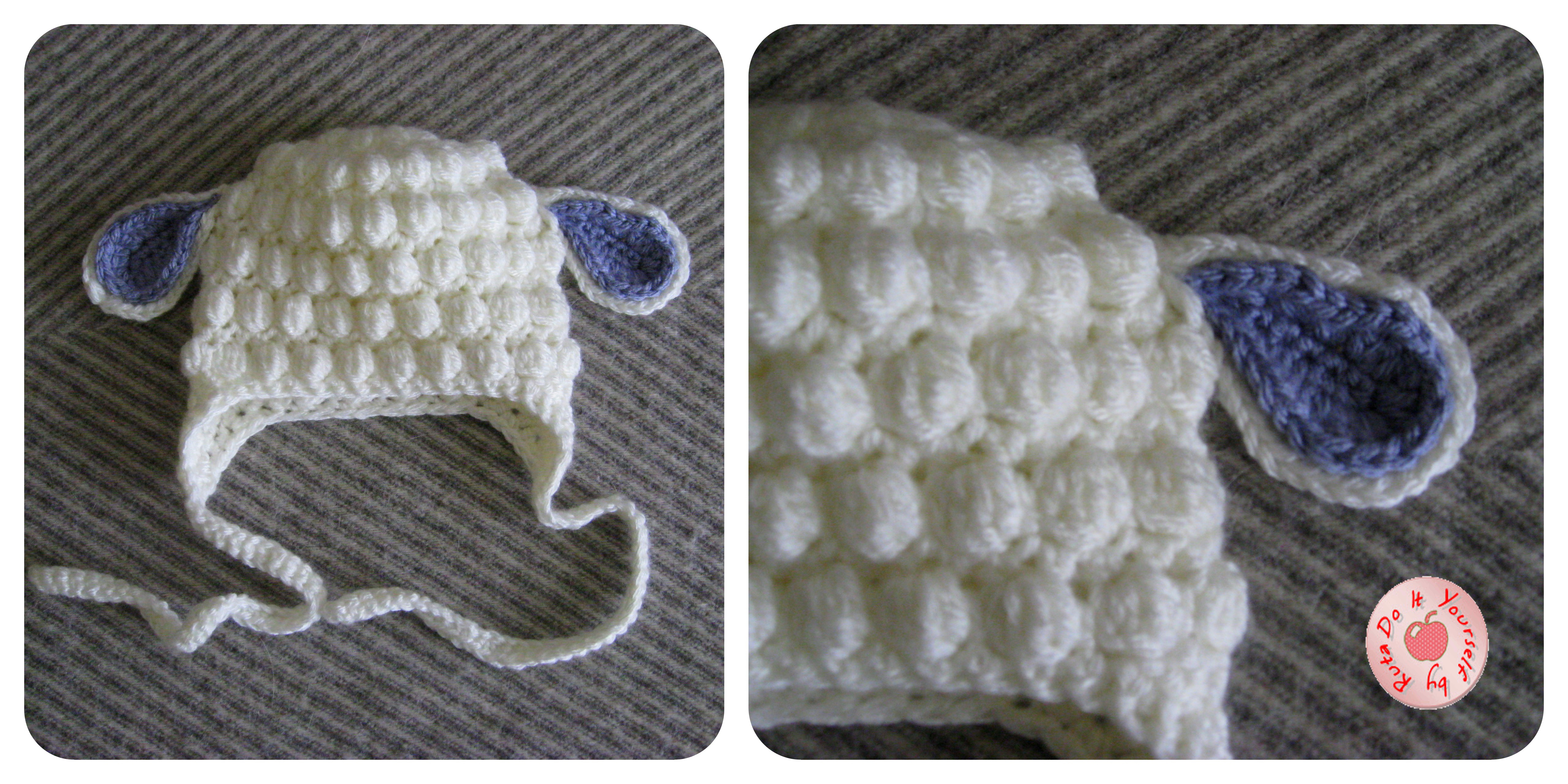 Crochet Baby Hat And Diaper Cover Pattern Newborn Sheep Set Hat Diaper Cover Booties Do It Yourself