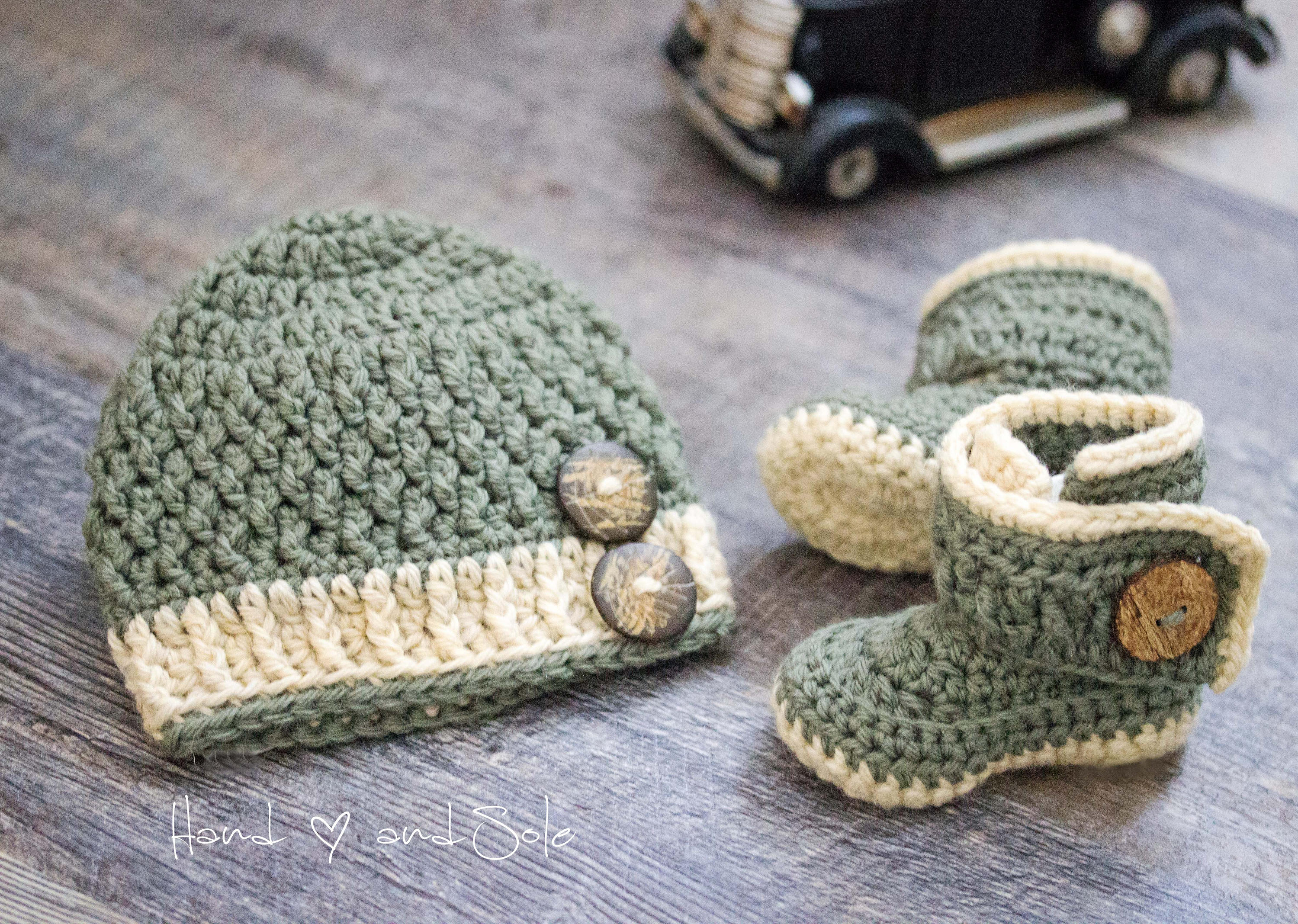 Crochet Baby Hat Pattern Crochet Ba Hat Pattern And Crochet Bootie Pattern Ba Etsy