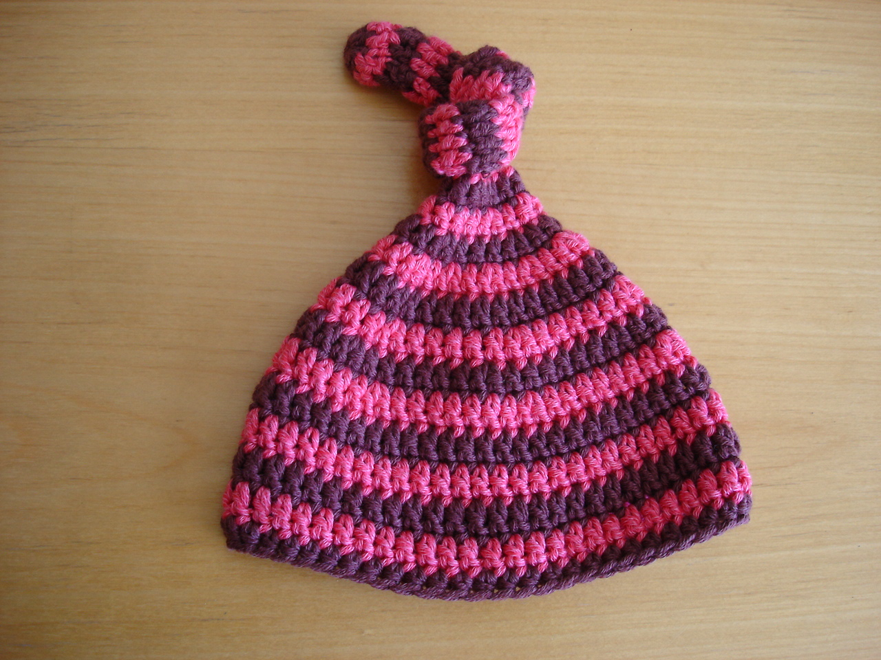Crochet Baby Hat Pattern Is It A Toy Topknot Stripes Ba Hat