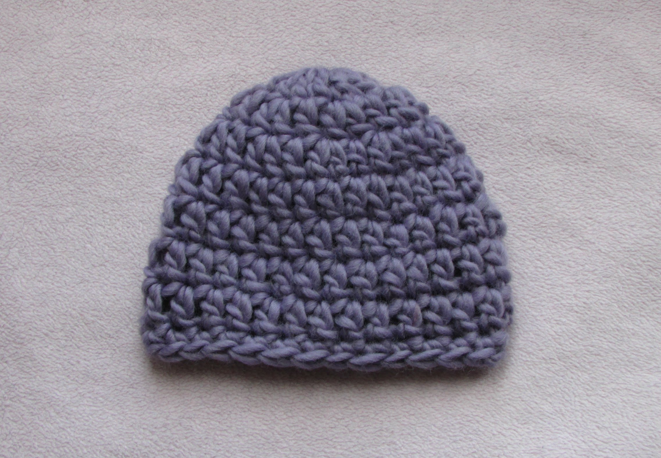 Crochet Baby Hat Pattern Knitting Patterns Chunky Very Easy Crochet Chunky Ba Hat Tutorial