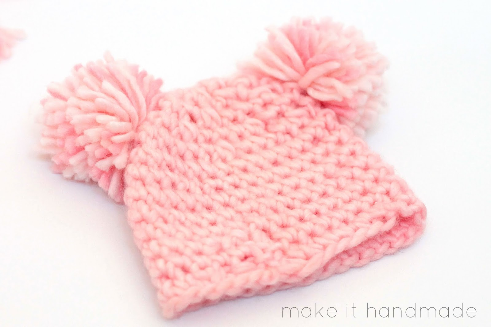 Crochet Baby Hat Pattern Make It Handmade The Bubble Gum Newborn Hat Free Pattern