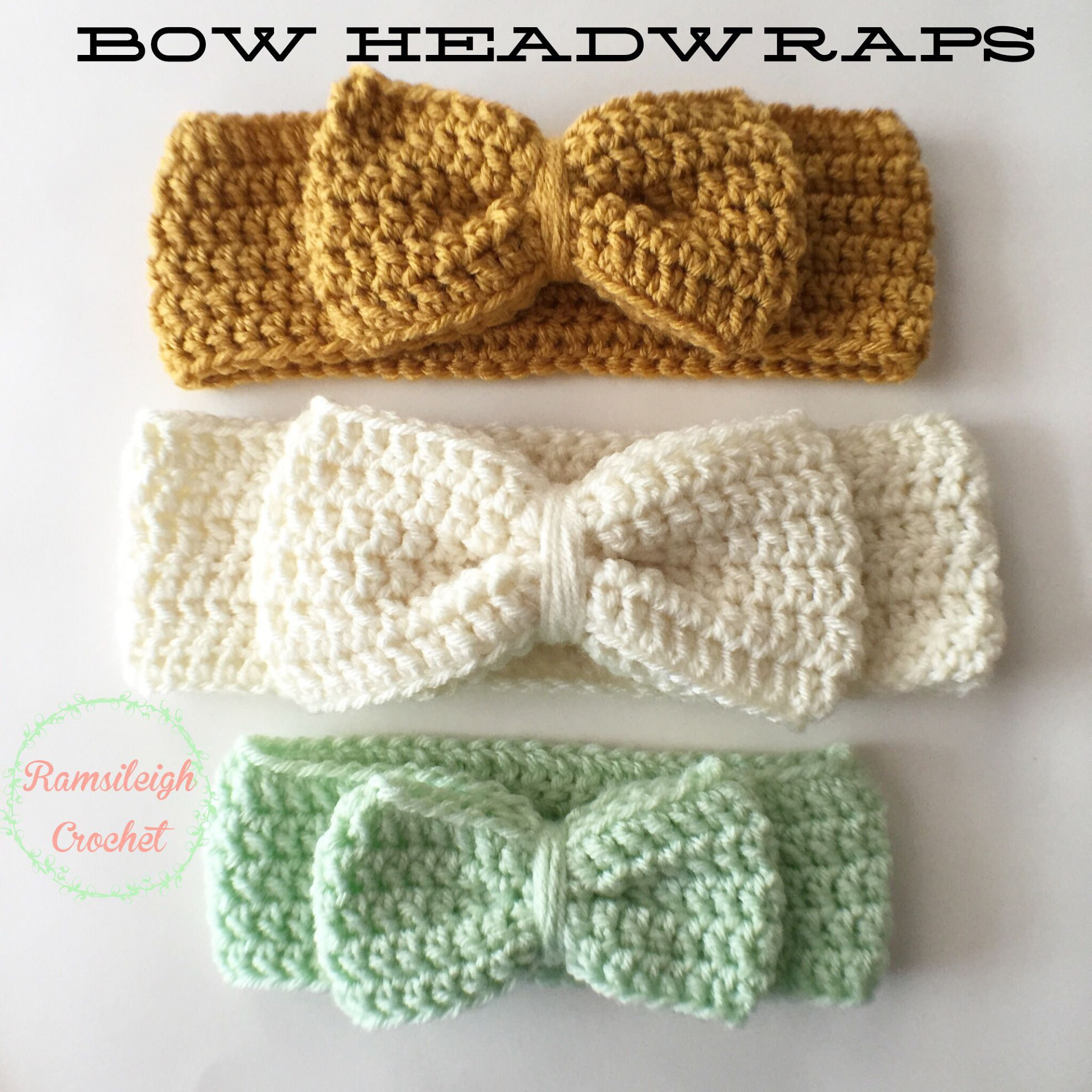 Crochet Baby Headband Pattern Crochet Bow Headwrap Free Pattern Crochet Pinterest Crochet