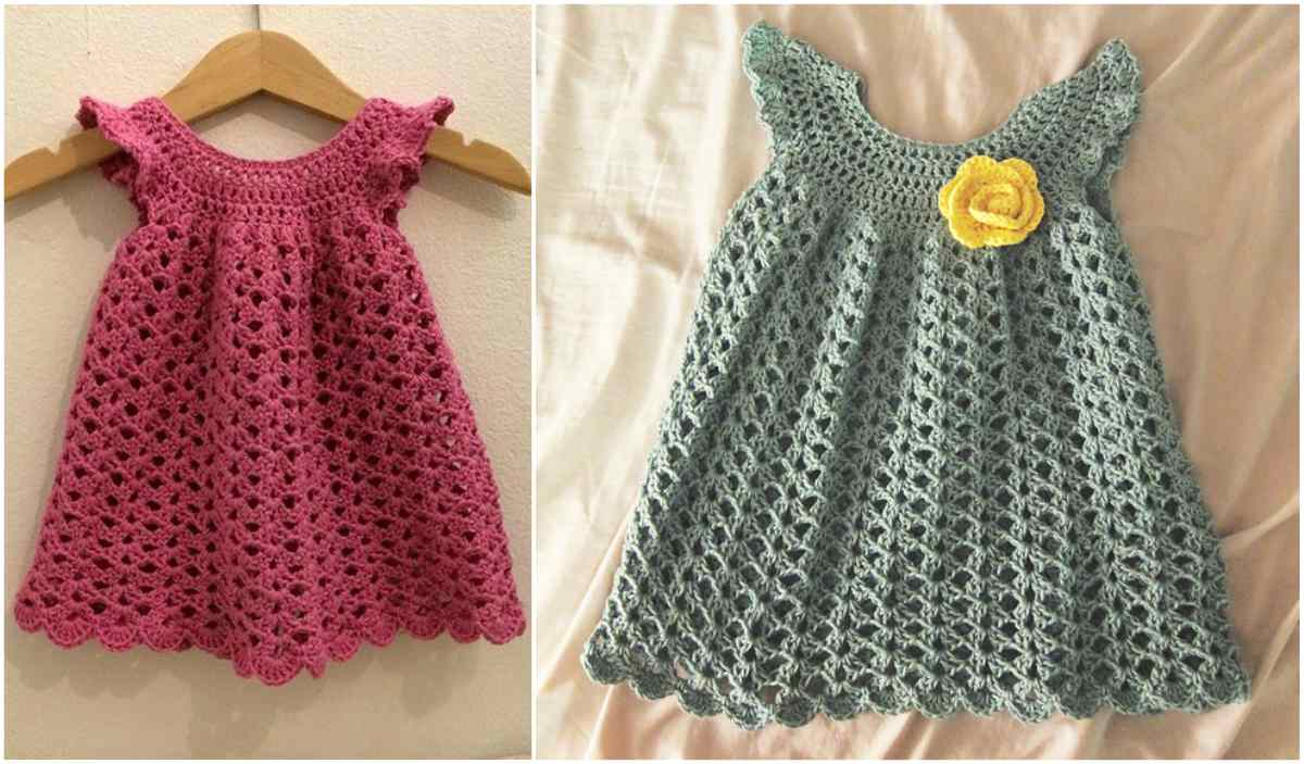 Crochet Baby Pinafore Dress Pattern Angel Wing Dress Free Crochet Pattern Your Crochet