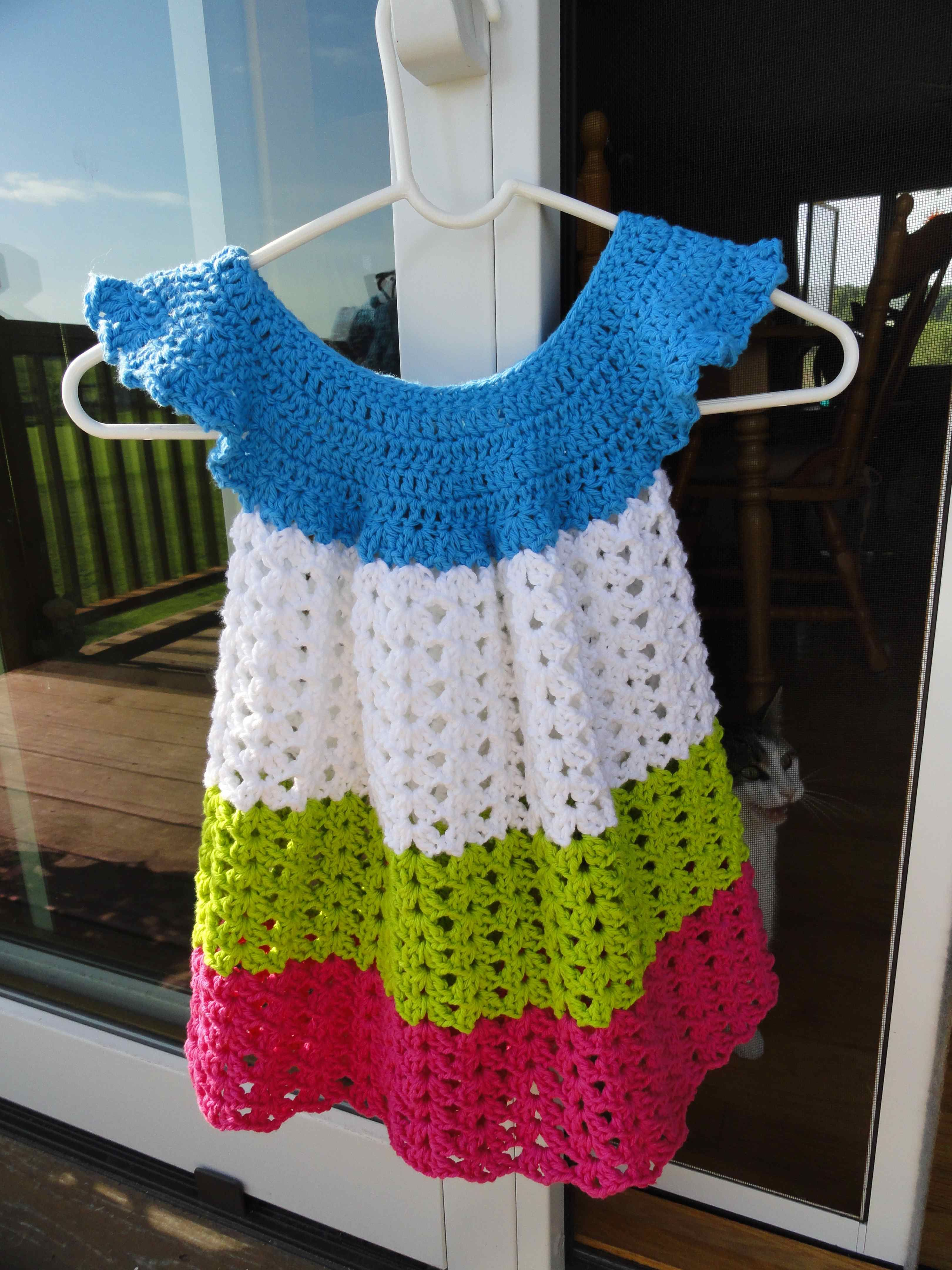 Crochet Baby Pinafore Dress Pattern Crochet Toddler Pinafore Crochet Pinterest Crochet Crochet