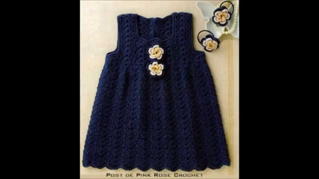 Crochet Baby Pinafore Dress Pattern How To Crochet A Ba Dress Easy Youtube