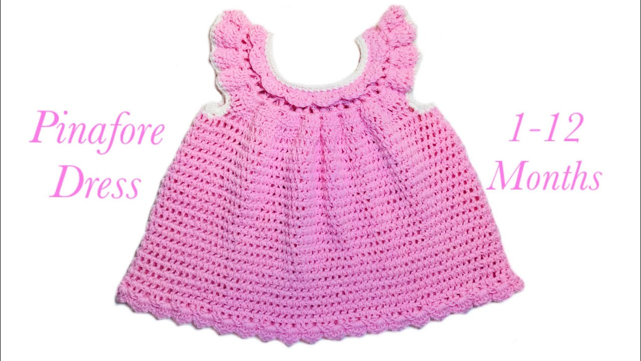 Crochet Baby Pinafore Dress Pattern How To Crochet A Cute Ba Pinafore Style Little Dress For 3 6