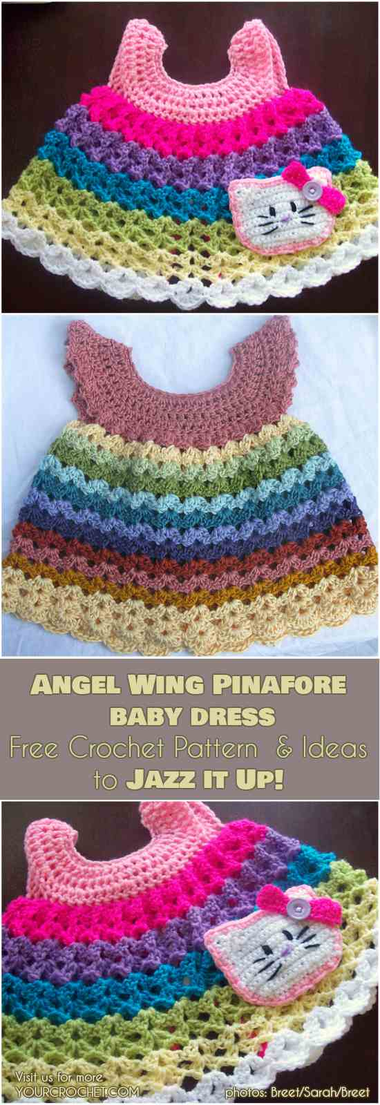 Crochet Baby Pinafore Dress Pattern How To Crochet Angel Wing Ba Dress Your Crochet