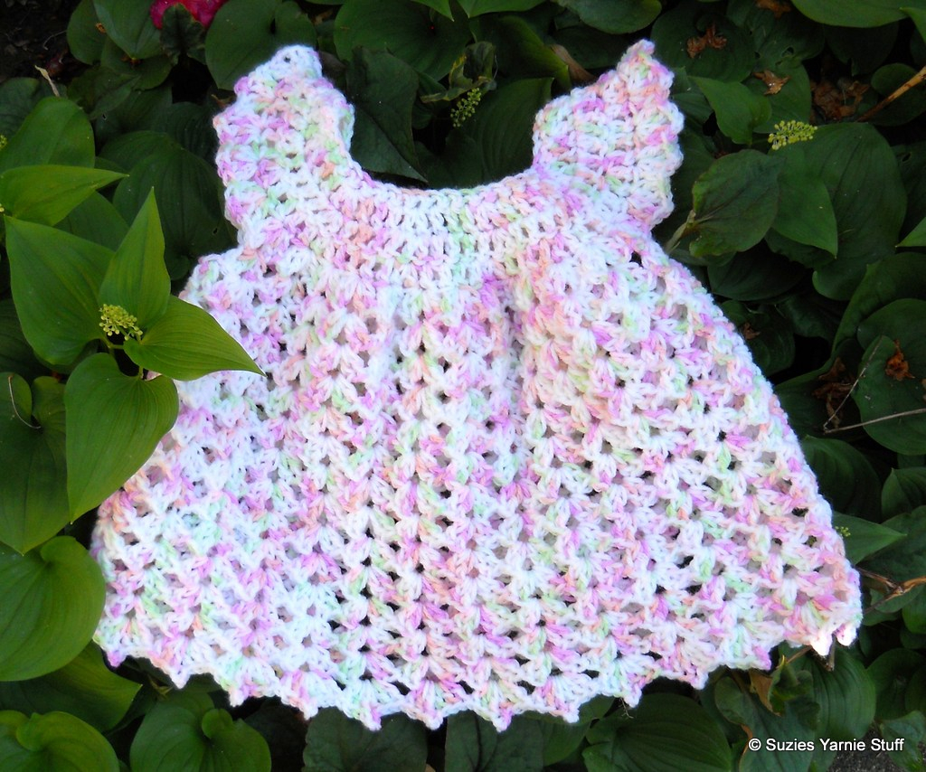 Crochet Baby Pinafore Dress Pattern Suzies Stuff Angel Wing Ba Pinafore