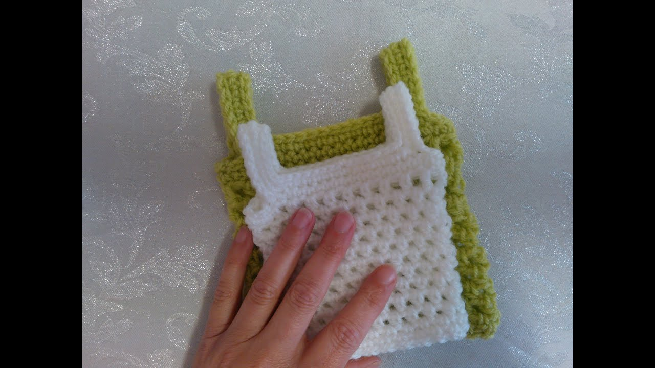Crochet Baby Singlet Pattern How To Crochet My Petite Ba String Vest Tutorial Part 2 Easy