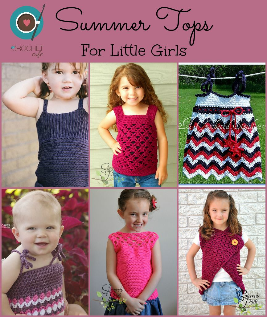 Crochet Baby Singlet Pattern Summer Crochet Tanks And Tops For Little Girls Moogly Community