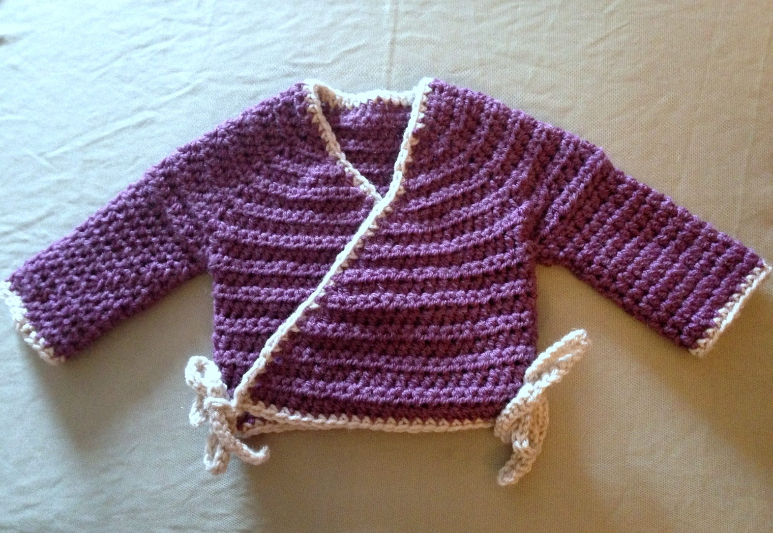 Crochet Baby Sweater Patterns Ba Kimono Free Pattern Life Learning Mama