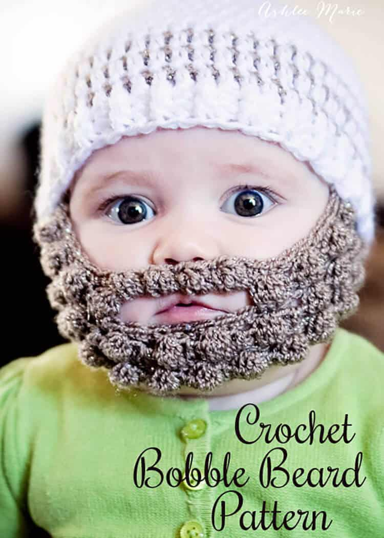 Crochet Baby Viking Hat Pattern Crochet Bobble Beard Pattern Multiple Sizes Ashlee Marie Real