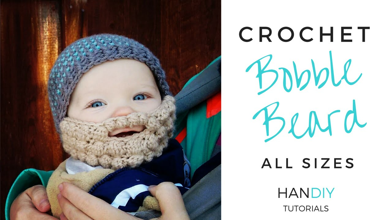 Crochet Baby Viking Hat Pattern Easy Crochet Beard Tutorial Free Bobble Beard Pattern All Sizes