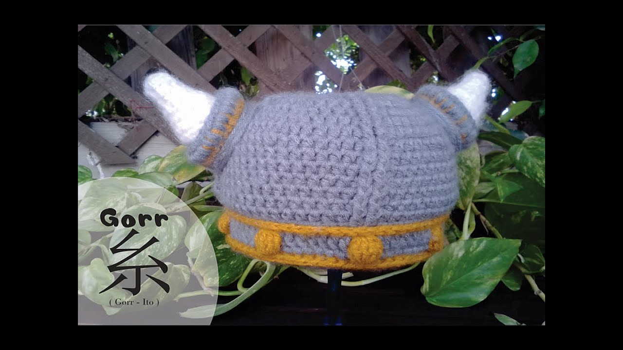 Crochet Baby Viking Hat Pattern Viking Base Hat Part 1 English Youtube