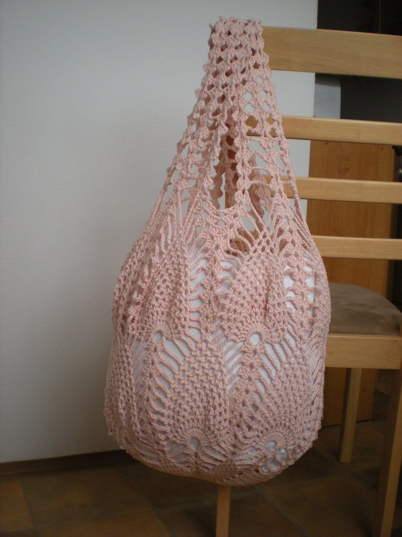 Crochet Bag Pattern Crochet Bag Pattern Emmhouse Pineapple Bag Crochet Etsy