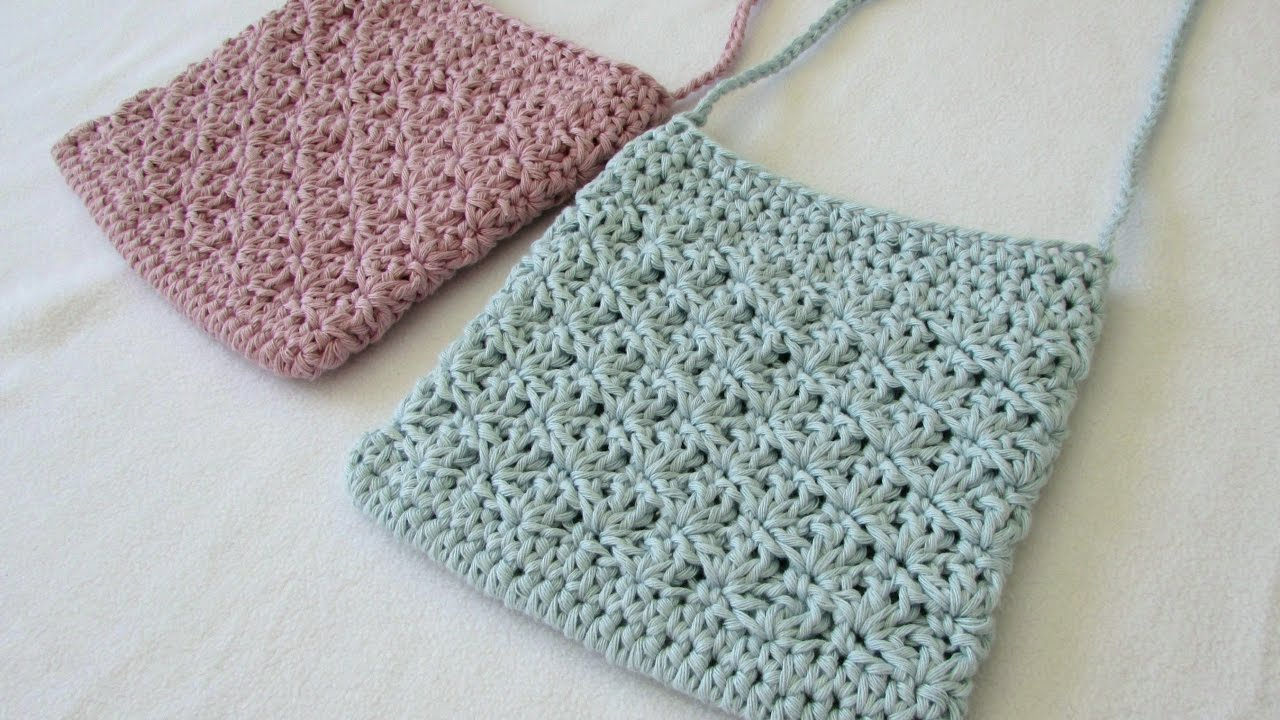 Crochet Bag Pattern How To Crochet A Pretty Shell Stitch Purse Bag Youtube