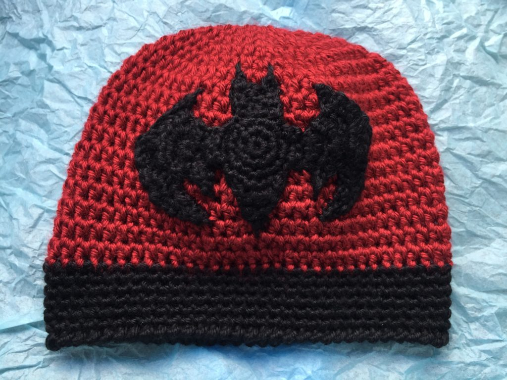 Crochet Batman Hat Pattern Batman Crochet Hat Brightside Inspired Solutions