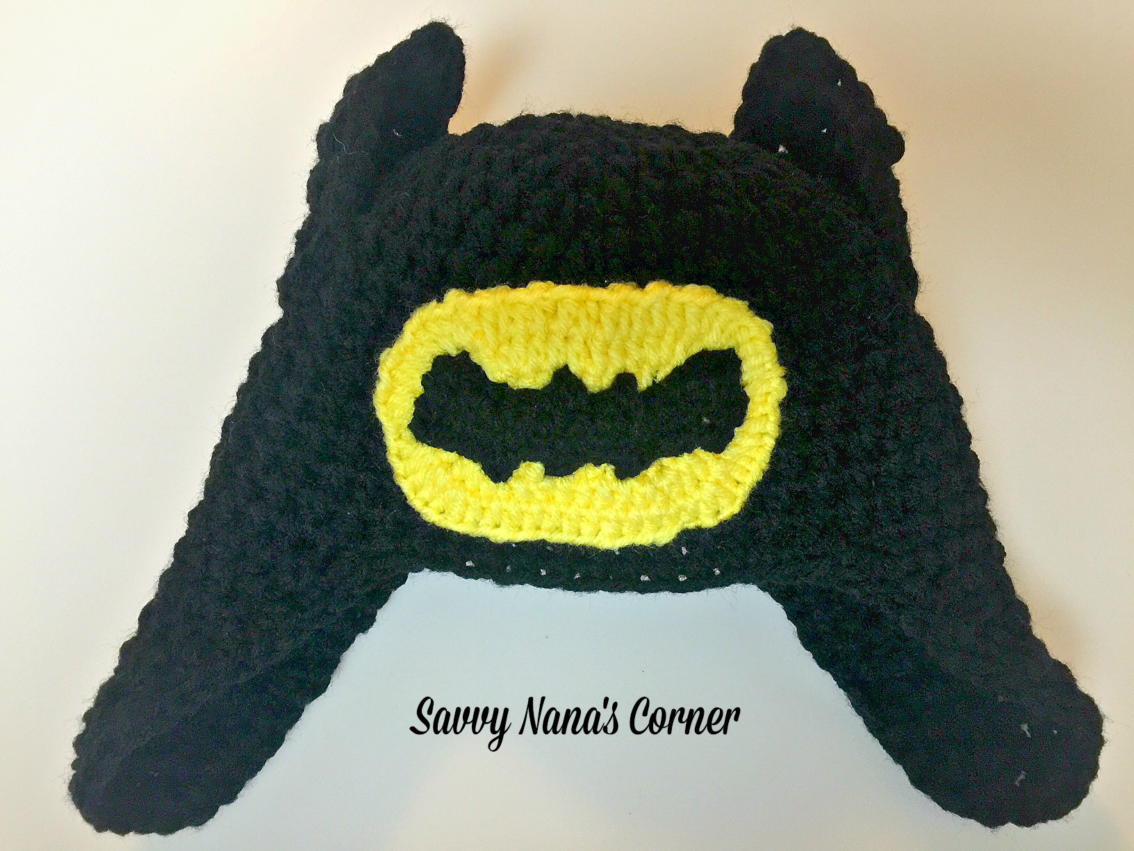 Crochet Batman Hat Pattern Batman Hat Free Pattern Savvy Nana