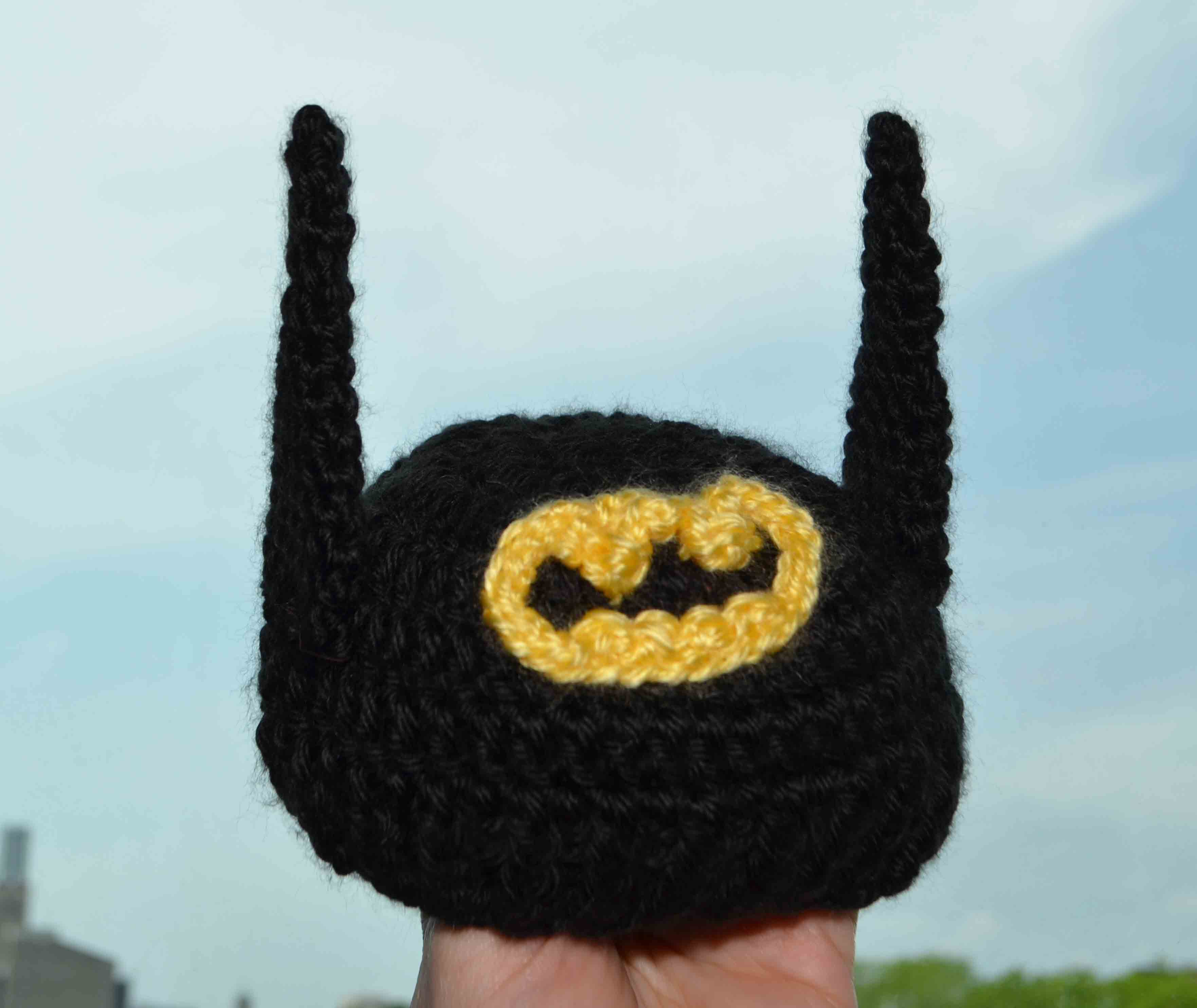 Crochet Batman Hat Pattern Batman Winter Hat Toddler