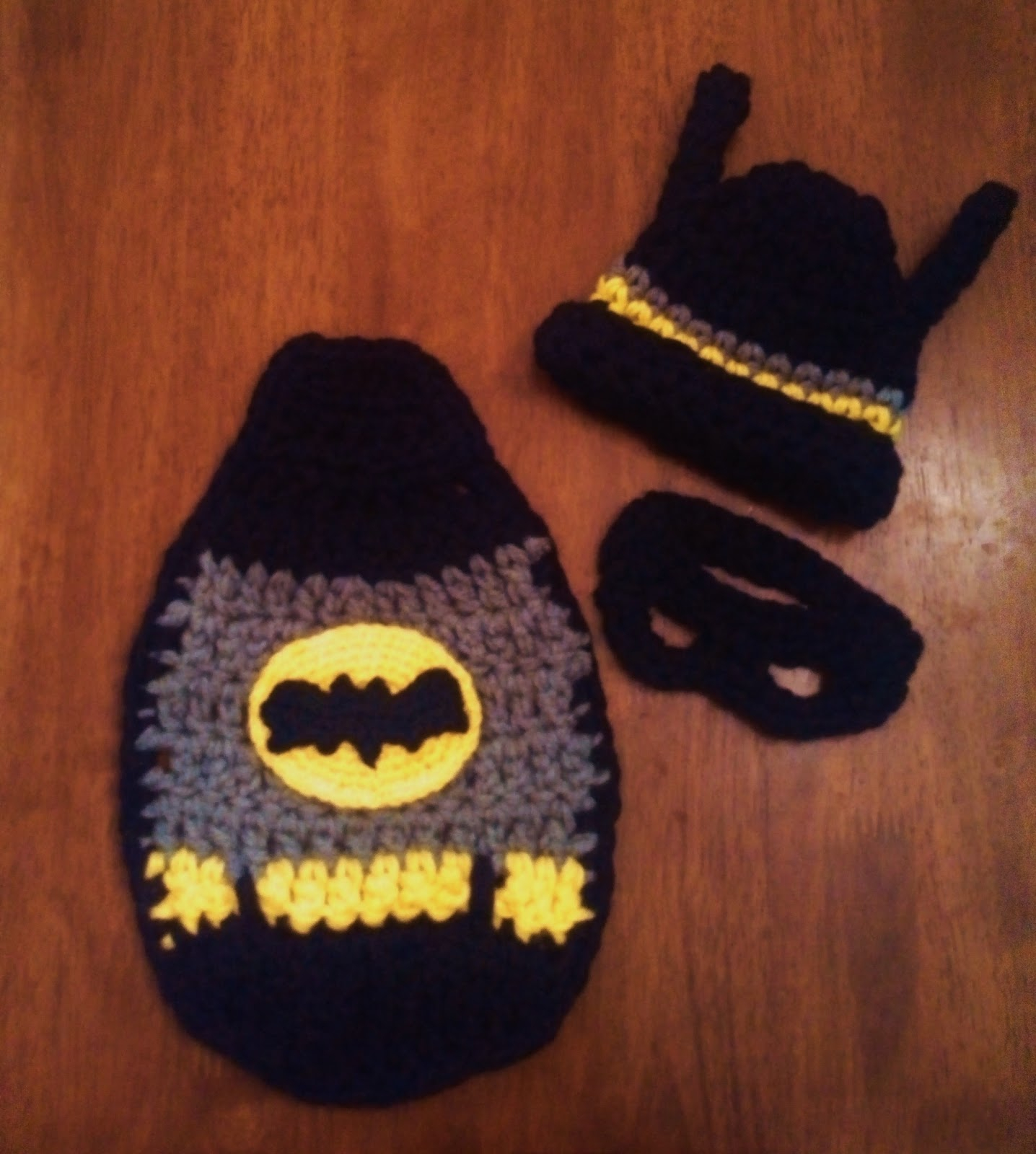 Crochet Batman Hat Pattern Butterflys Creations Superhero Photography Props