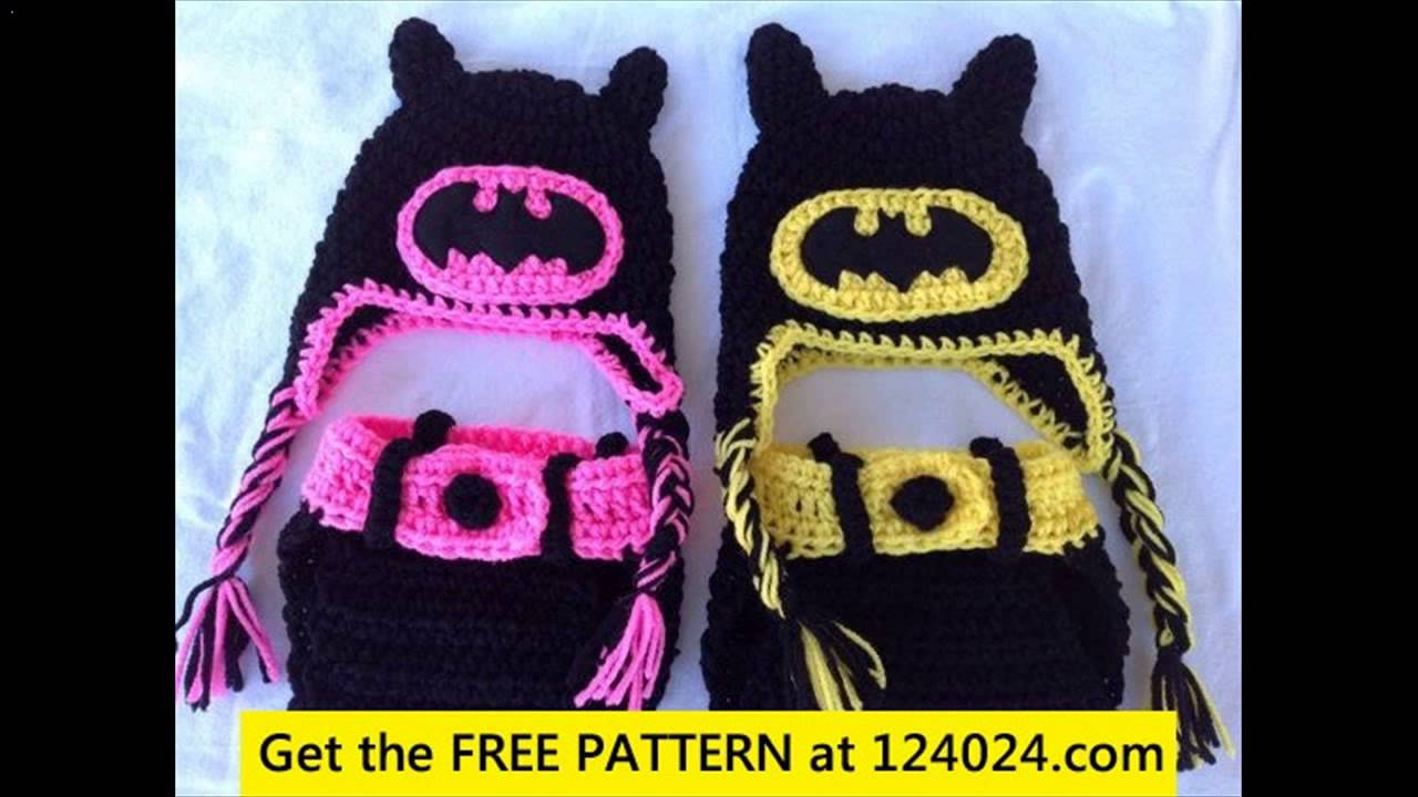 Crochet Batman Hat Pattern Crochet Ba Hats Projects Youtube