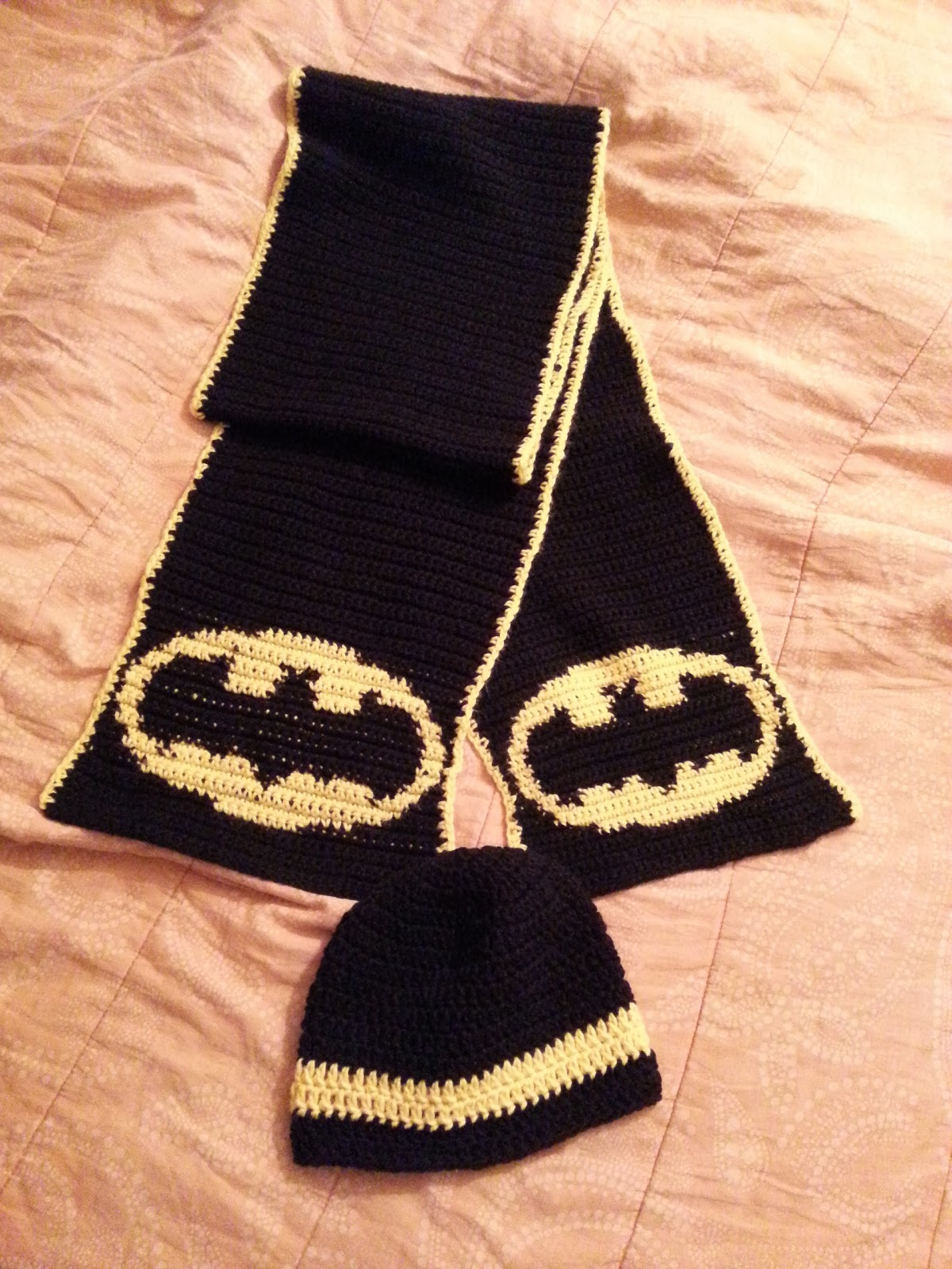 Crochet Batman Hat Pattern Crochet From J Batman Scarf And Beanie Pattern
