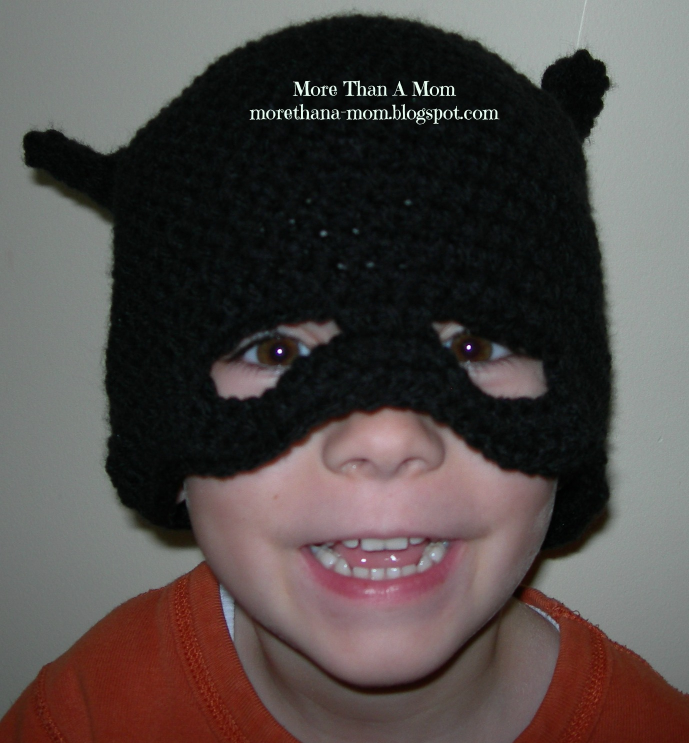 Crochet Batman Hat Pattern More Than A Mom Crochet Batman Hat Free Pattern