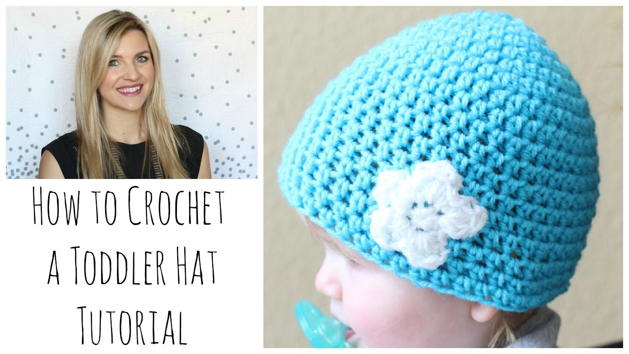 Crochet Beanie Pattern For 2 Year Old How To Crochet A Toddler Hat Youtube