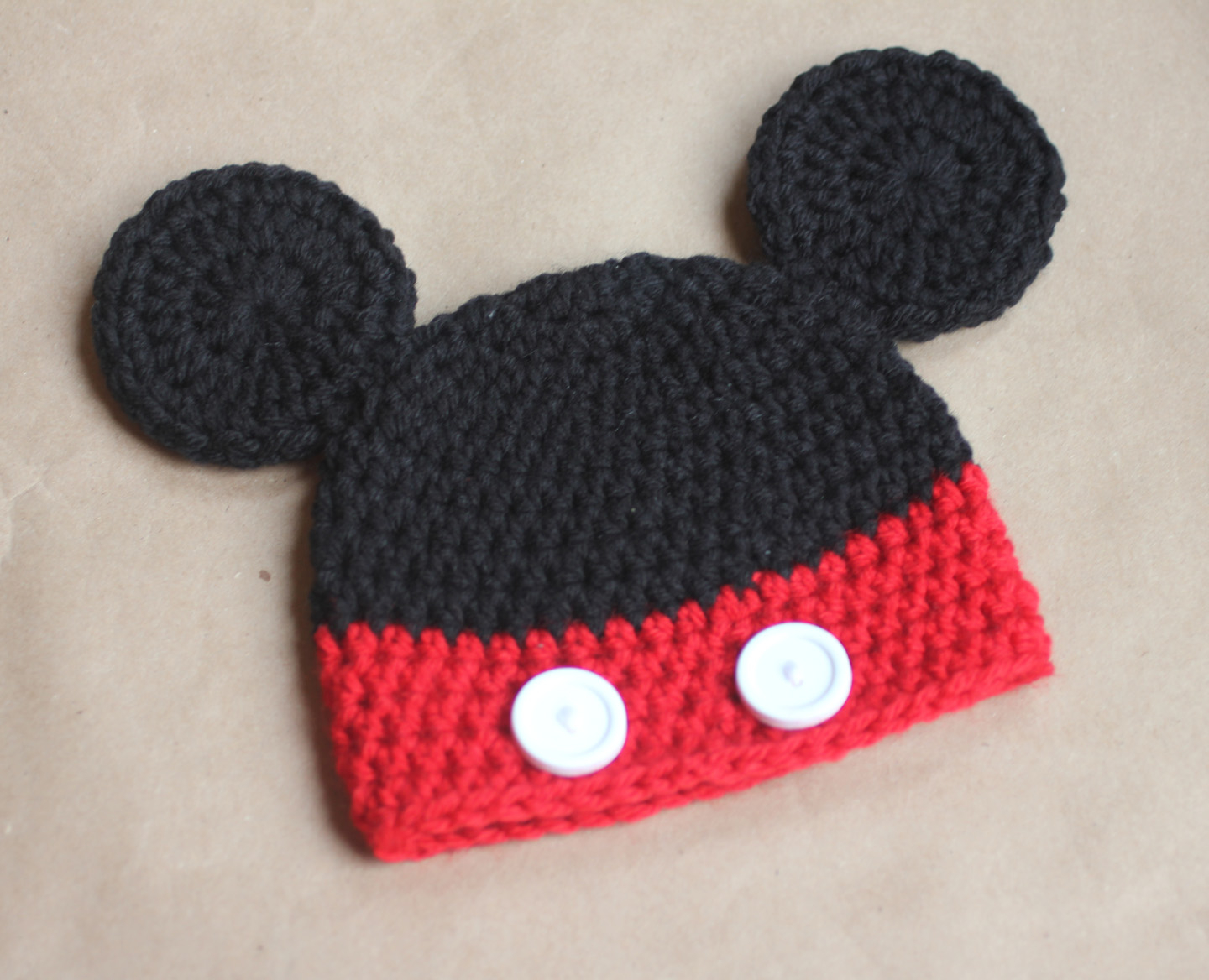 Crochet Beanie Pattern For 2 Year Old Mickey And Minnie Mouse Crochet Hat Pattern Repeat Crafter Me
