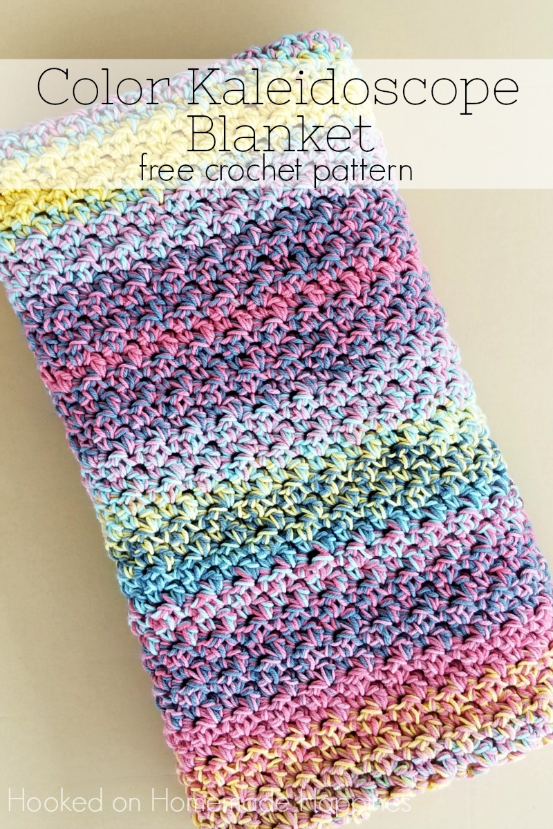 Crochet Blanket Pattern For Beginners Color Kaleidoscope Crochet Blanket Pattern Hooked On Homemade