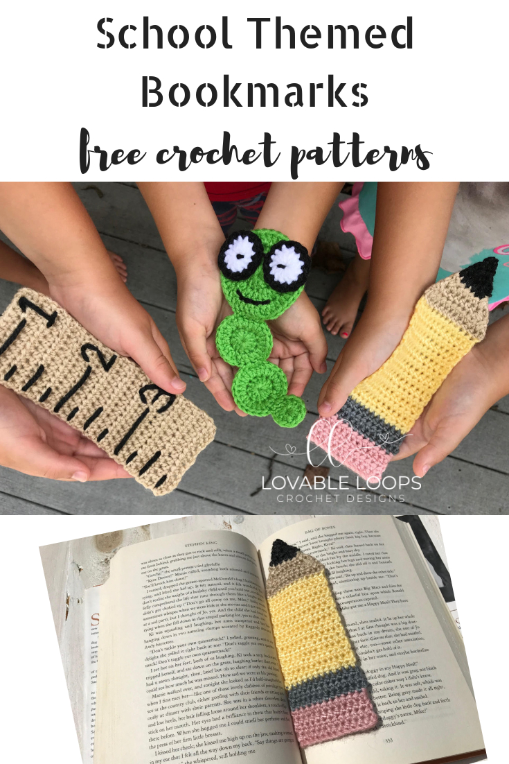 Crochet Bookworm Bookmark Pattern Free Bookmark Crochet Patterns Crochet Bookmarks Pinterest