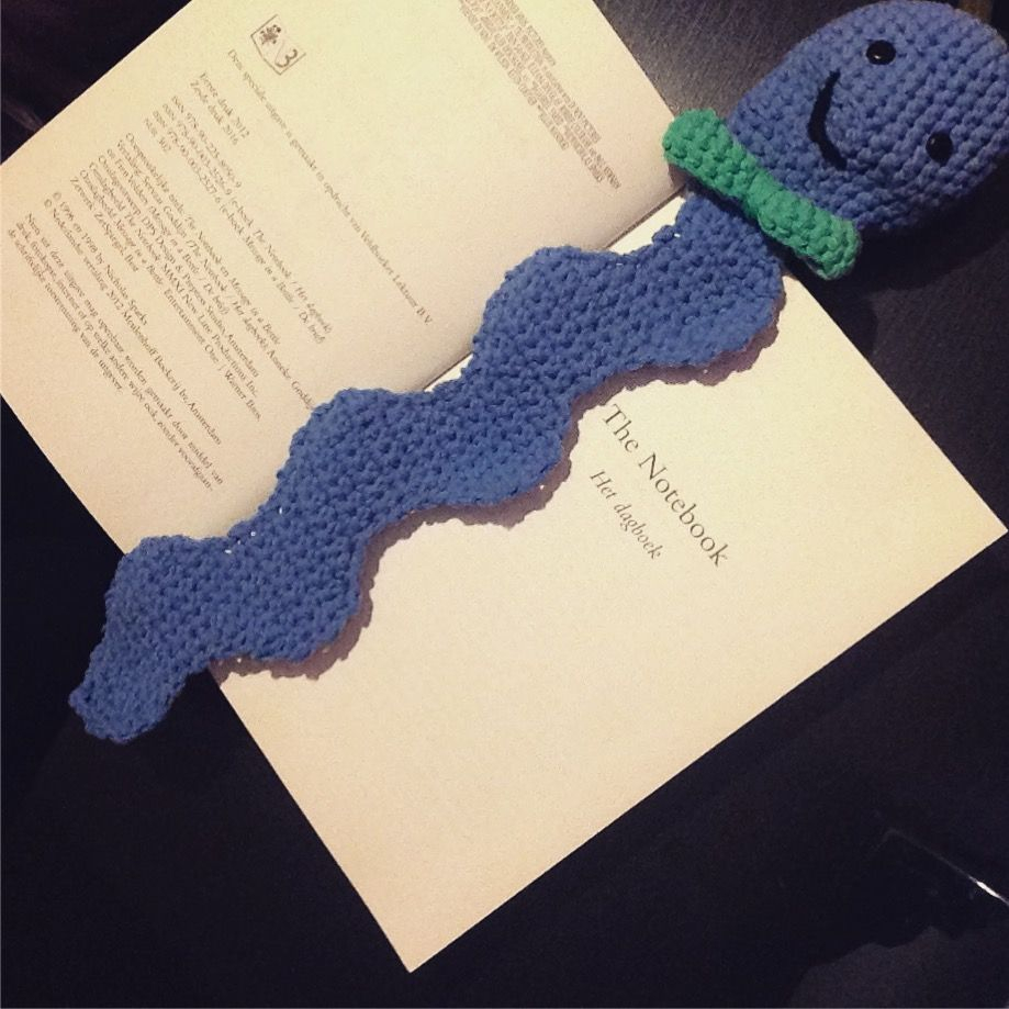 Crochet Bookworm Bookmark Pattern This Nerdy Bookworm Bookmark Is Simply Adorable Pinterest