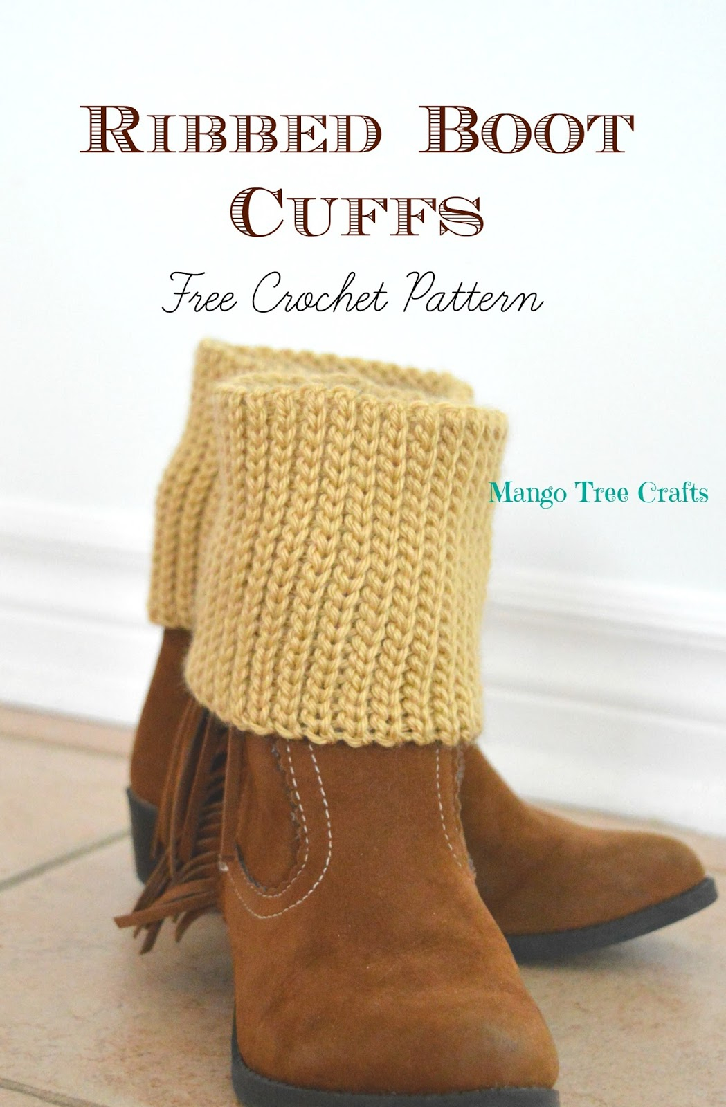 Crochet Boot Cuff Pattern Ribbed Boot Cuffs Free Crochet Pattern