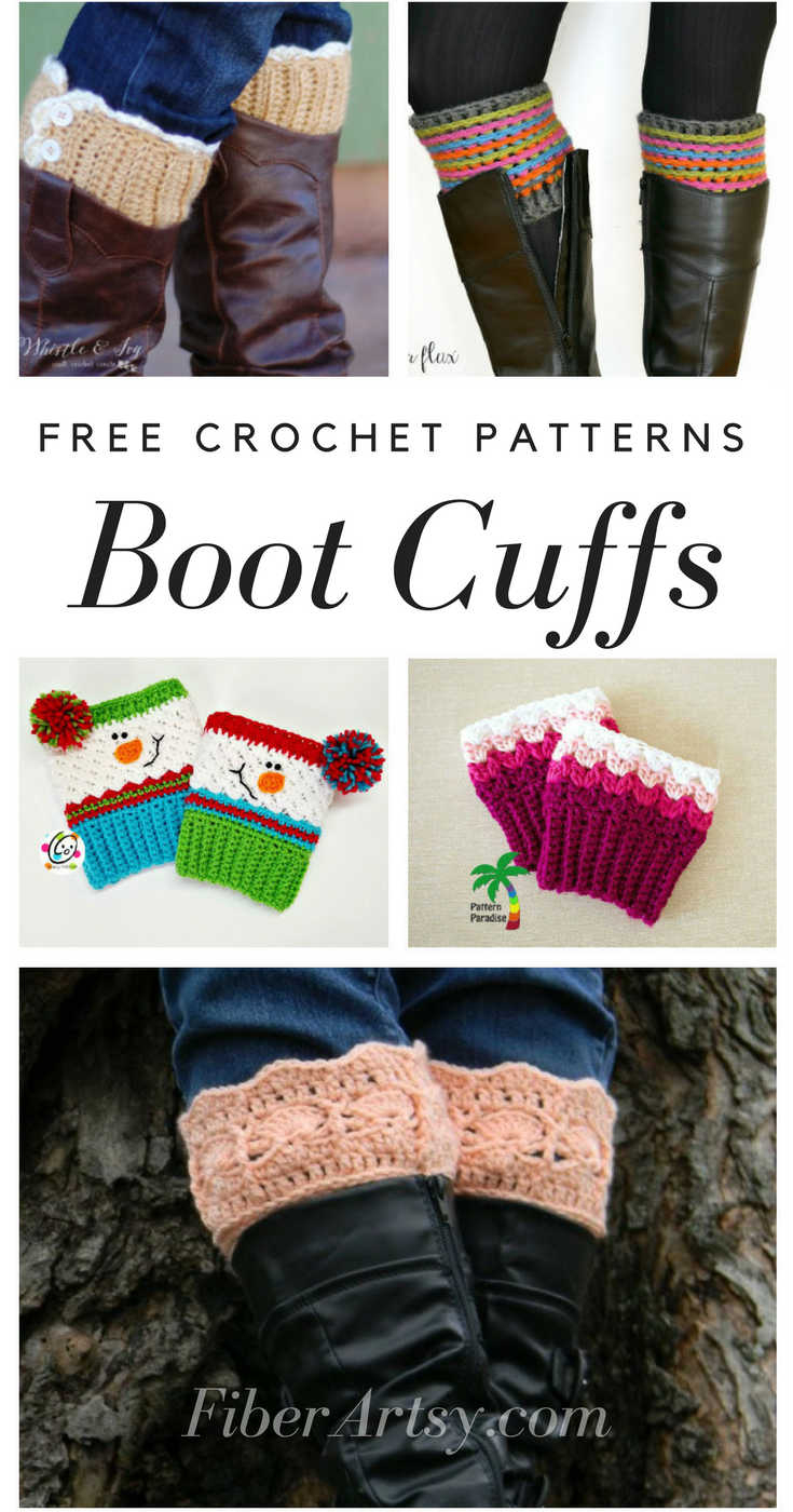 Crochet Boot Cuff Patterns Free Boot Cuff Patterns For Crochet Fiberartsy