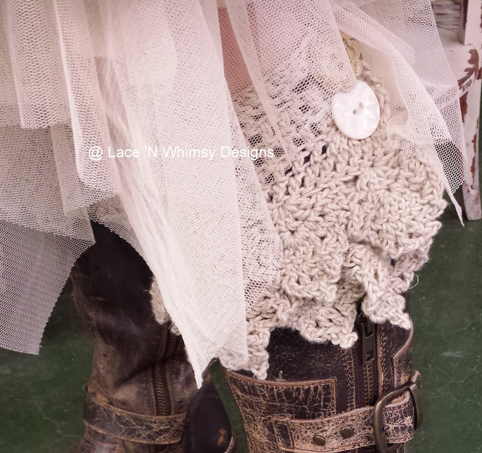 Crochet Boot Cuff Patterns Lace And Whimsy Lace Boot Cuffs Crochet Pattern