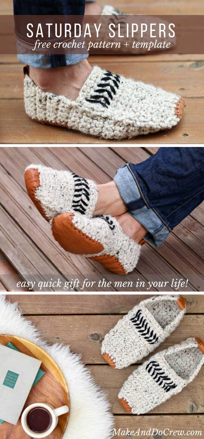 Crochet Bootie Pattern For Adults Adult Crochet Slippers With Leather Soles Free Pattern