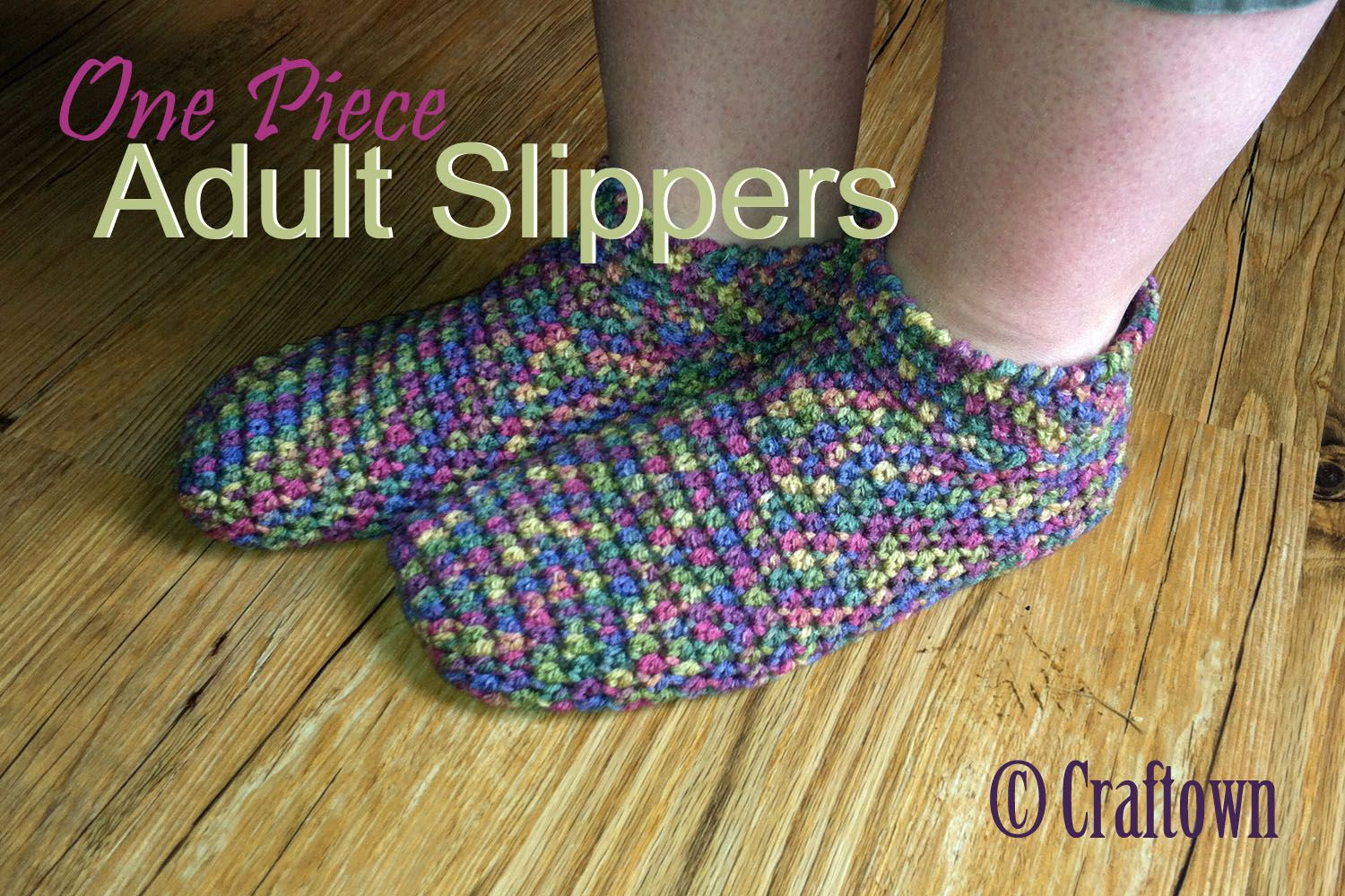 Crochet Bootie Pattern For Adults Free Crochet Pattern For Adult One Piece Slippers At Craftown We