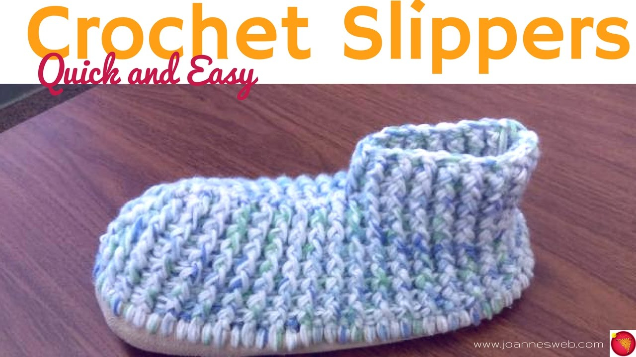 Crochet Bootie Pattern For Adults Quick And Easy Crochet Slippers Youtube