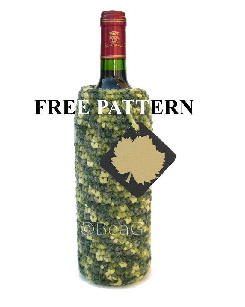 Crochet Bottle Holder Pattern Crochet Pattern For Wine Bottle Holder Haakpatroon Voor W Flickr