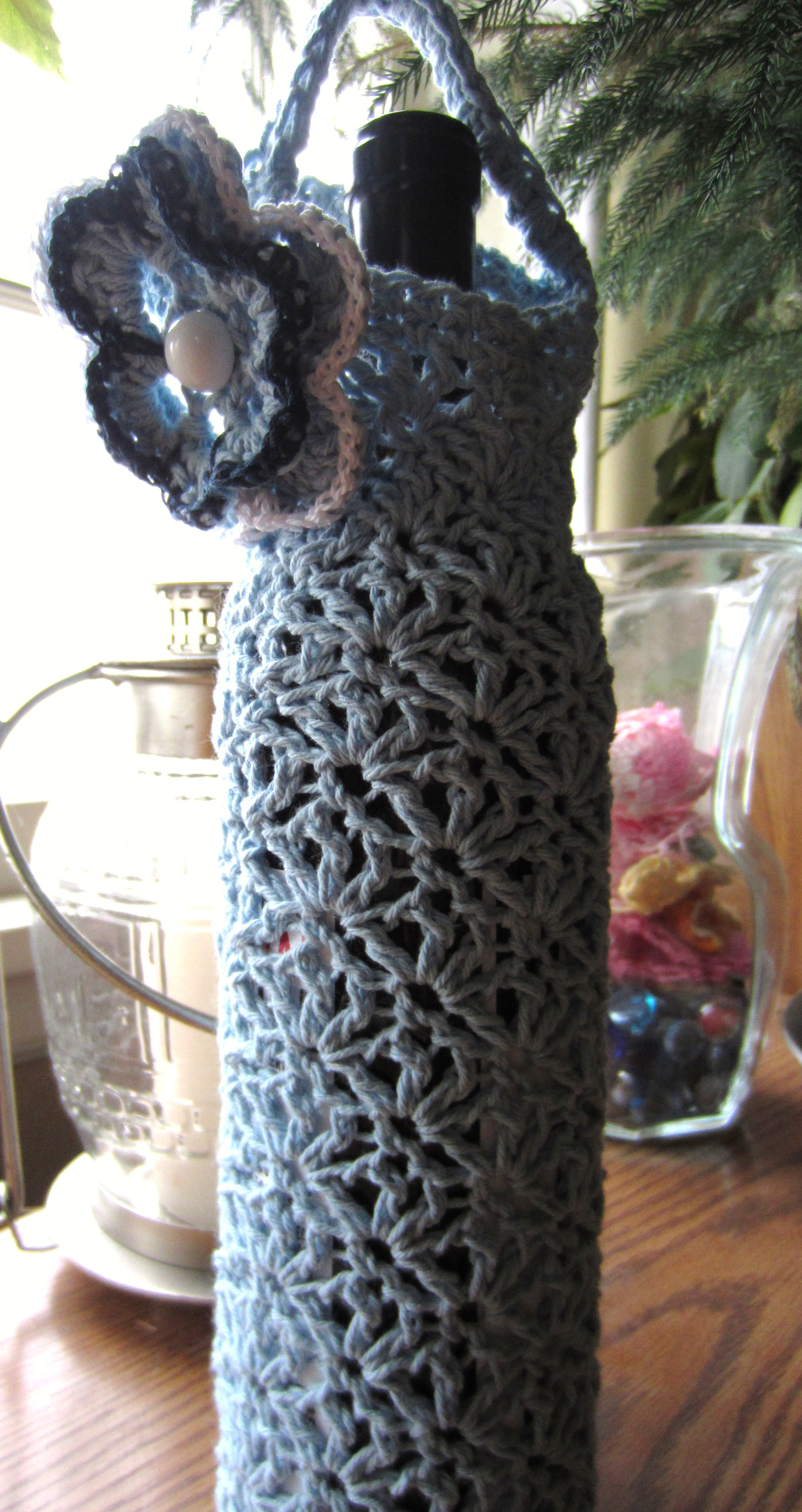 Crochet Bottle Holder Pattern Freshly Made Crochet Merry Christmas G Ma Ellens Hands